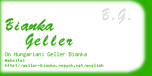 bianka geller business card